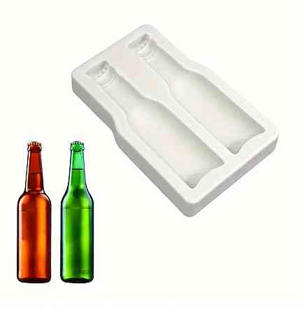 Молд силиконовый Бутылка 115 на 74 мм белый Киев