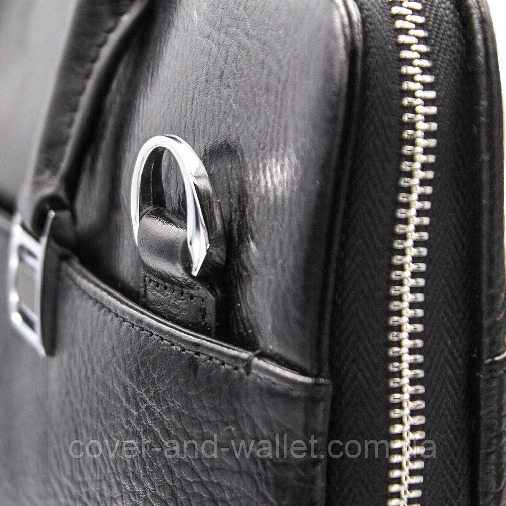 Шкіряна чоловіча сумка для ноутбука та документів A4 з кодовим замком Marco Coverna 6826-3 Київ - фото 6