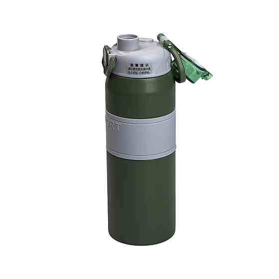 Термос із нержавіючої сталі з мундштуком 800 мл Зелений HP-14-6GR Коломия