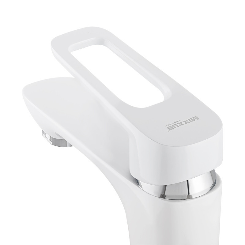 Смеситель для умывальника Mixxus Nevada 001 Nut белый Харьков - изображение 2