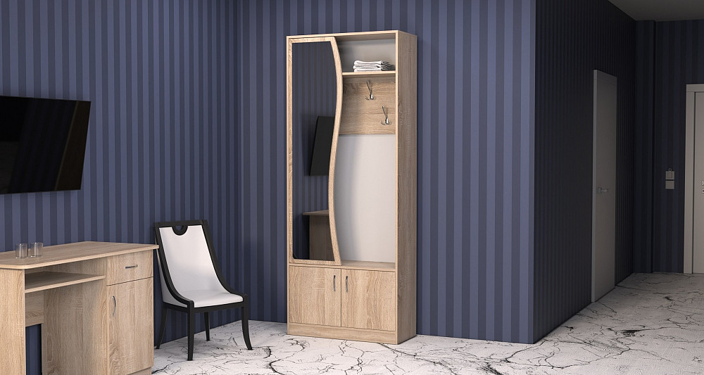 Прихожая ГКШ-3, Дуб Сонома, 840/350/2100 Львов - изображение 2