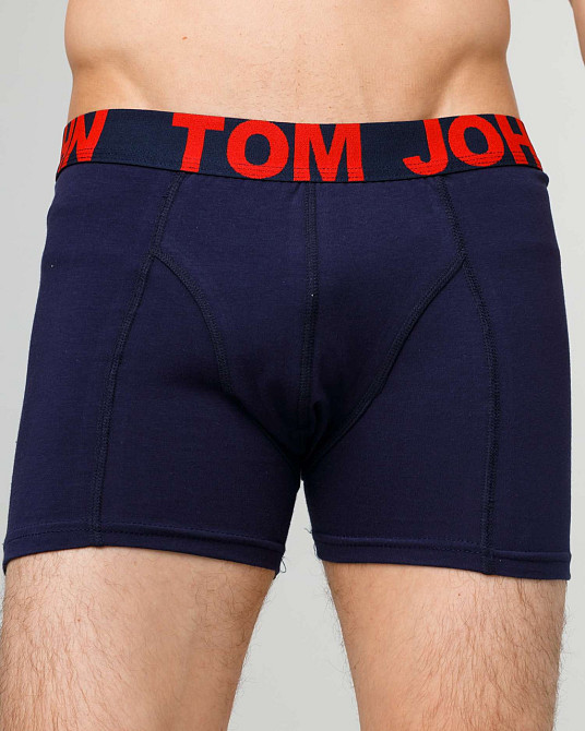 Трусы-шорты мужские однотонные - Tom John 2020-9 XL, Синий Киев - изображение 1