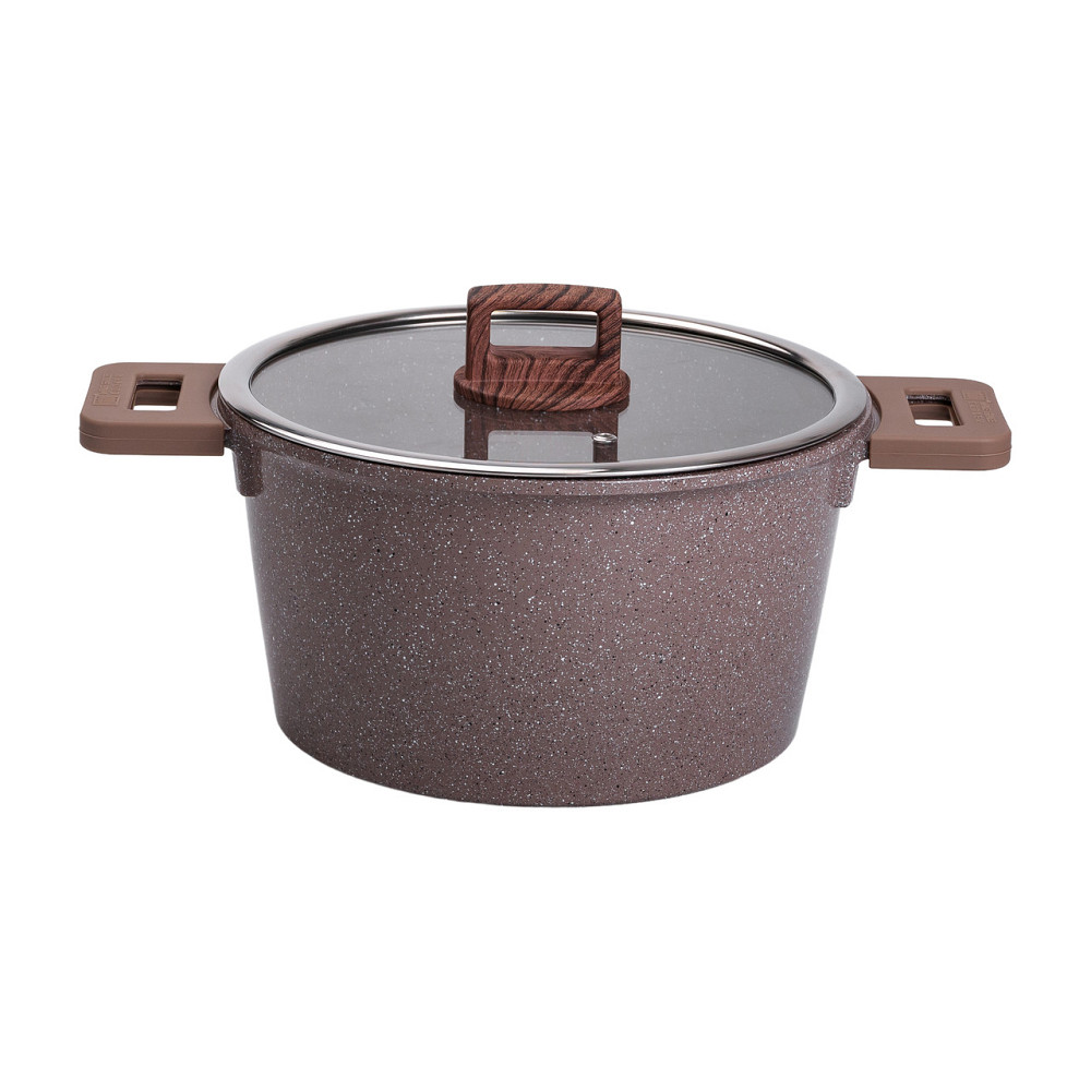 MGC Набір посуду алюміній з товстим дном MGC з лопаткою, ополоником і пензликом кавовий HP-4-40 Київ - фото 2