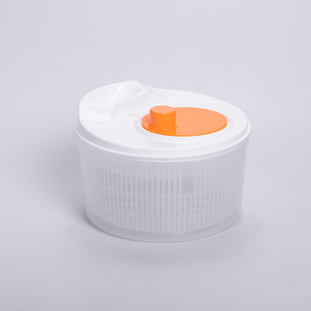 Сушарка для зелені та листя салату 22×21×16 (см) ручна мийка сушарка для зелені, овочів та ягід Помаранчевий HP-45-17O Коломия - фото 1