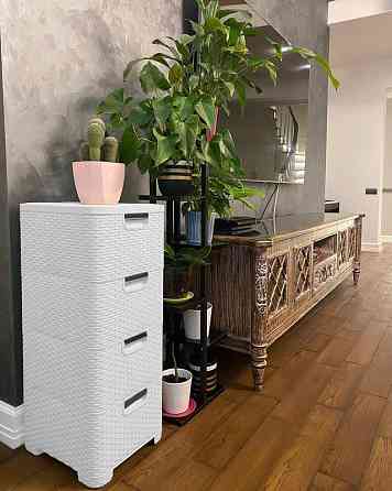 Комод пластиковий "BRILLIANT" 4 ящика 81х38х33 Efe plastics Білий Одеса