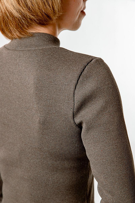 Водолазка женская, х/б коричневая, топ Крохатушка одяг Киев - изображение 2