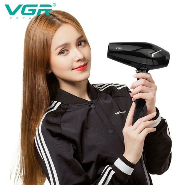 Фен звичайний для укладання волосся VGR, Фен з іонізацією для укладання Сучасний волосся UZ-32 Одеса - фото 4