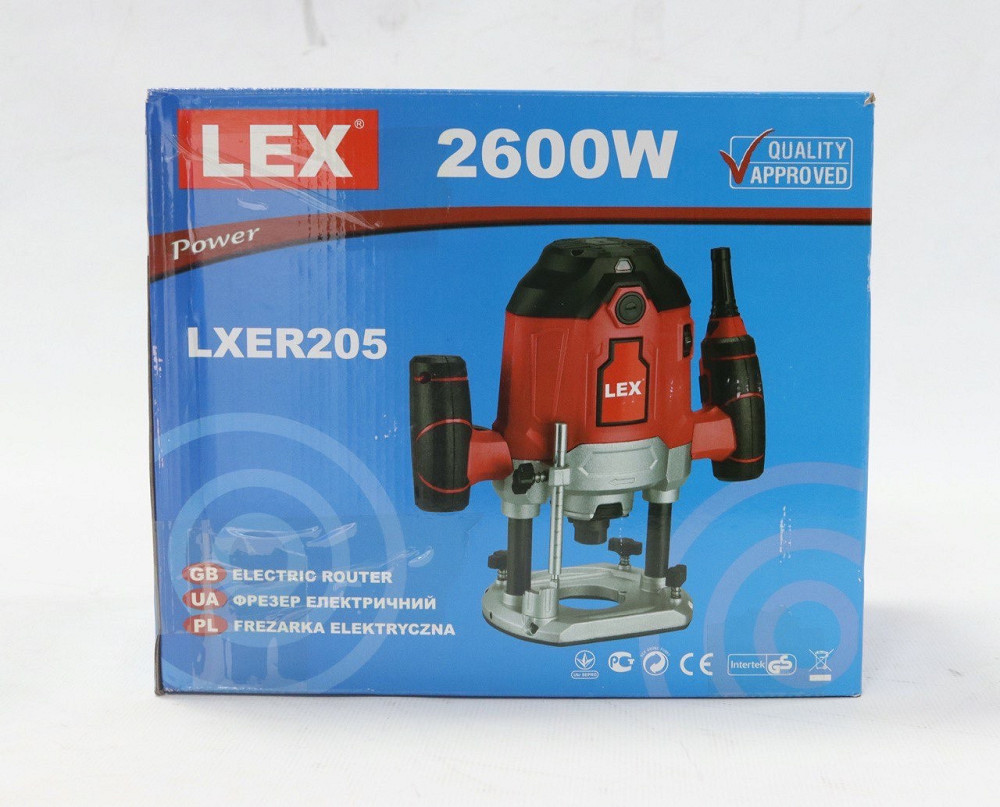 Фрезер для дерева LEX LXER205 – 2600 Вт, 6/8/12 мм, регулювання обертів Львів - фото 6