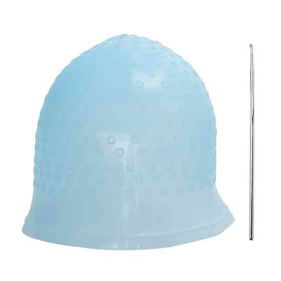 Силиконовая шапочка для мелирования с крючком Киев