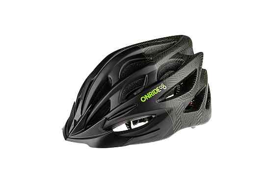 Велосипедний шолом ONRIDE Mount M (55-58 см) Чорно-зелений Бровари