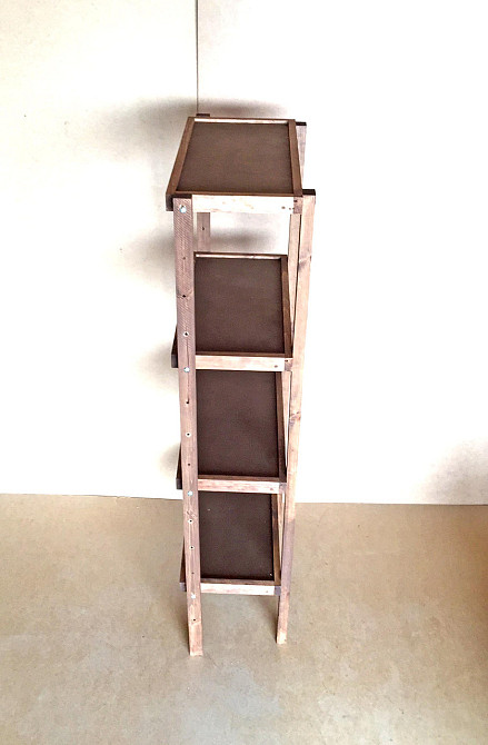 Етажерка розбірна "Честер" 4 полиці 30х60х150 капучино Миколаїв - фото 3