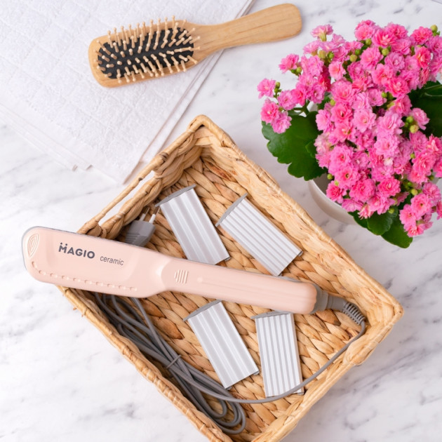 Электрический выпрямитель для гладких волос MAGIO, Плойка-выпрямитель, Гофре плойка утюжок для волос HA-48 Львов - изображение 6