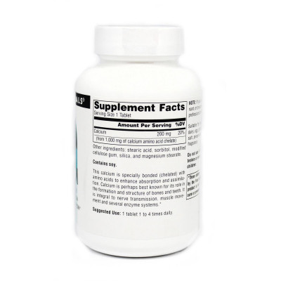 Минералы Source Naturals Кальций в Аминокислотном Хелате, 250 таблеток (SNS-00302) Винница - изображение 2