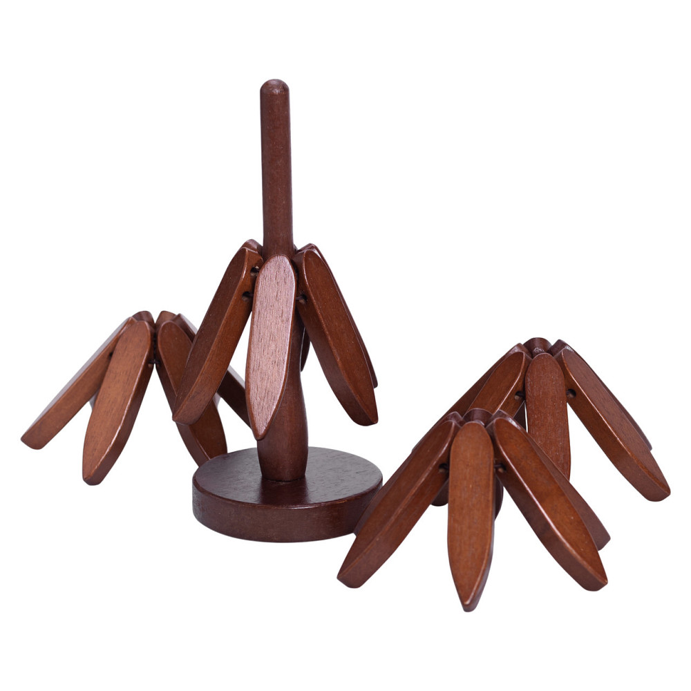 Yiwu Набір підставок під гаряче з дерева 3 шт Ø19 (см) + тримач підставки на стіл під гаряче HB Коломия - фото 3