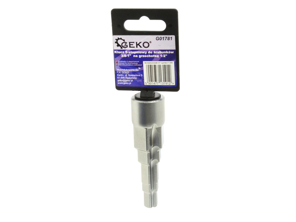 Ключ 5-ступеневий "GeKo" головка 1/2" Внутрішній на (3/8", 7/16", 1/2", 3/4", 1") Зовнішній Київ - фото 1