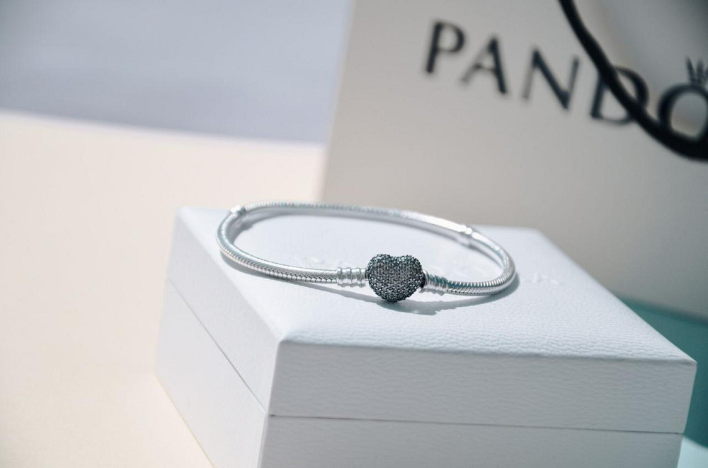 Срібний браслет для намистин Пандора"Серце"  590727CZ MasterSem Київ - фото 4