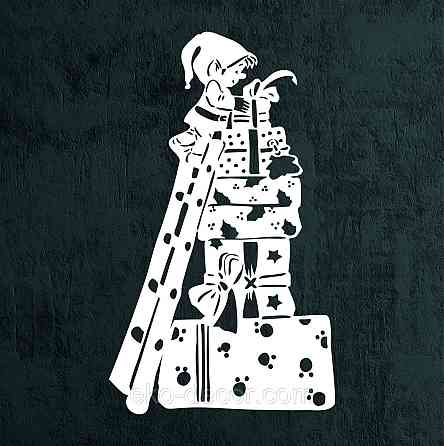 Декоративное настенное Панно «Ельф», Декор на стену 110*65 см, Белый Киев