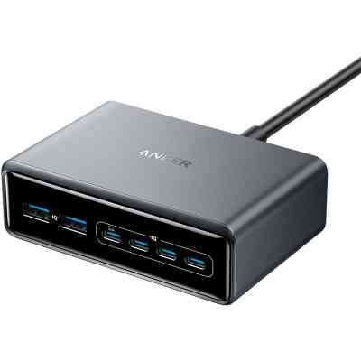 Зарядний пристрій Anker GaNPrime 200W 4xUSB-C PD + 2xUSB-A Black (A2683341) Вінниця
