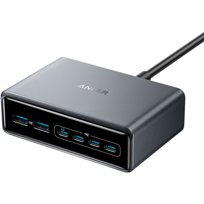 Зарядное устройство Anker GaNPrime 200W 4xUSB-C PD + 2xUSB-A Black (A2683341) Винница - изображение 1