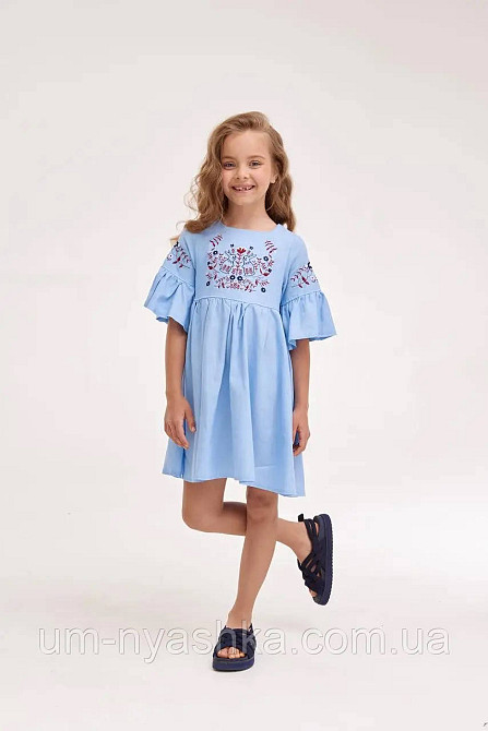 Дитяче вишите плаття "Зайчики" Кривий Ріг - фото 7