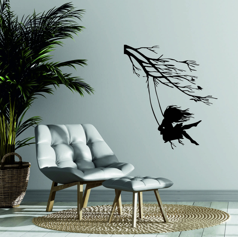 Декоративне настінне Панно «Дівчинка та голуб» Декор на стіну 70*62 см, Чорний Київ - фото 3