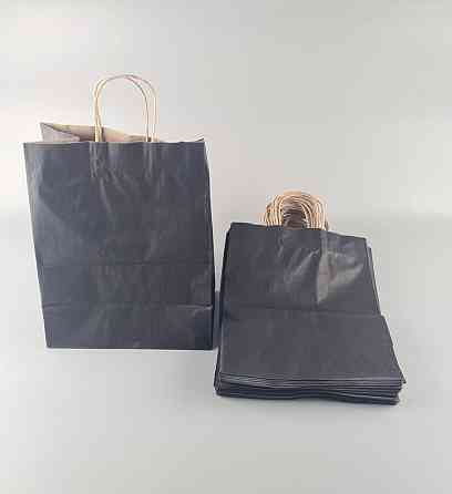 Пакет с дном бумажный 26*35*15 цветной с ручкой №42 (25 шт) Харьков