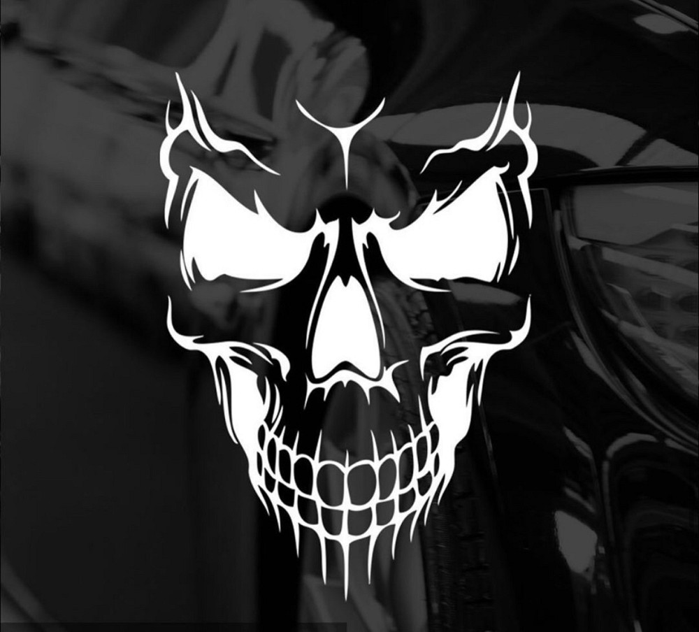 Виниловая наклейка на авто и любую поверхность в Любых размерах -ЧЕРЕП Черновцы - изображение 1