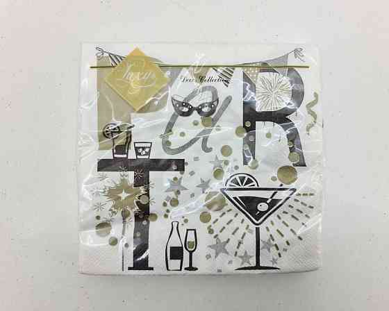 Салфетка на праздник (ЗЗхЗЗ, 20шт) Luxy  Вечеринка (2097) (1 пачка) Харьков