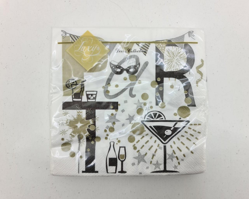 Салфетка на праздник (ЗЗхЗЗ, 20шт) Luxy  Вечеринка (2097) (1 пачка) Харьков - изображение 2