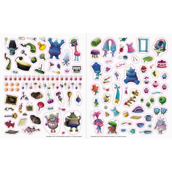 Світ наклейок Тролі Барвиста книга Ранок 1026002 більше 100 наклейок Вінниця