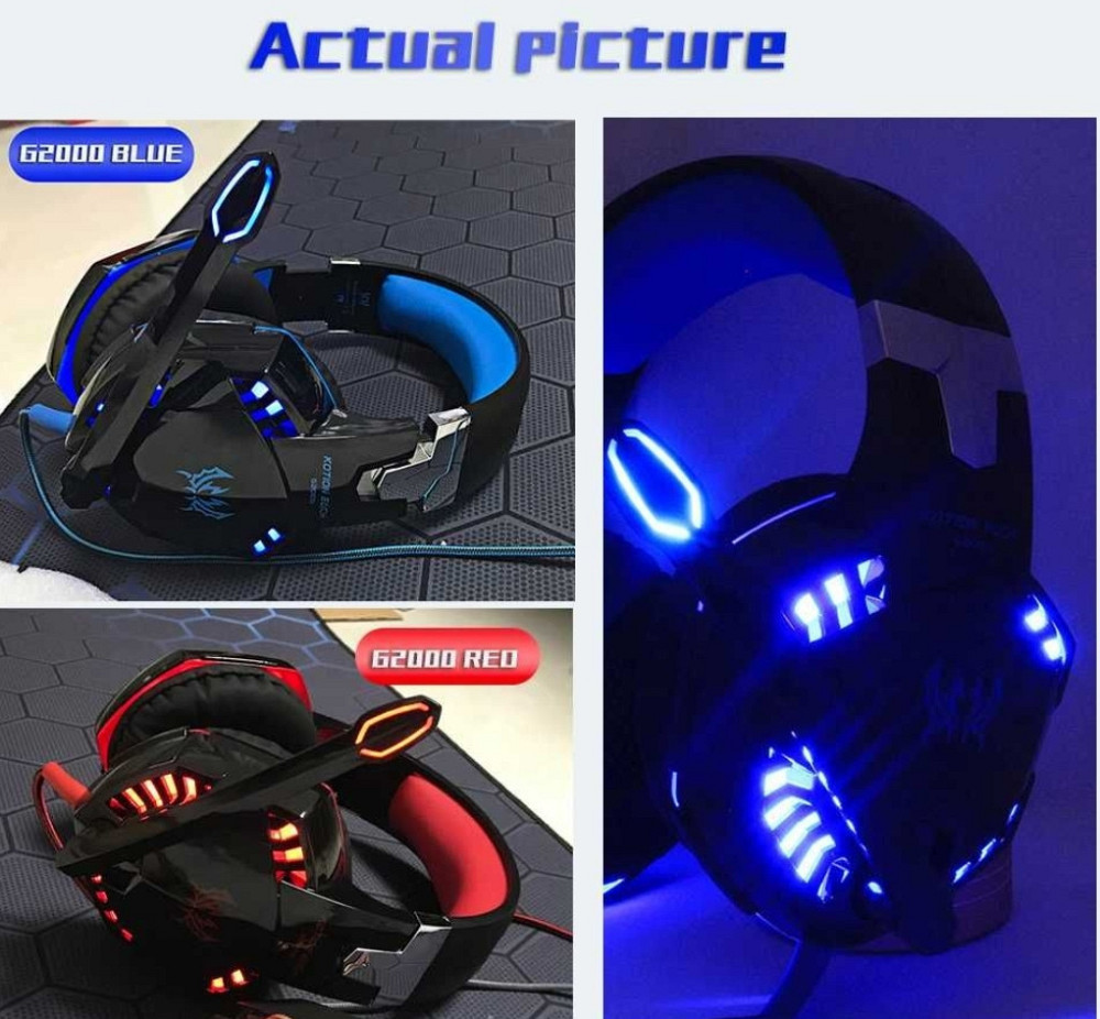 Ігрові навушники Kotion Each G2000 з мікрофоном і підсвіткою. Харків - фото 4