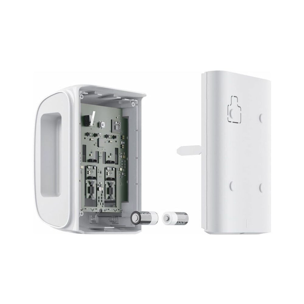 Бездротовий вуличний двонаправлений датчик руху типу «штора» Ajax DualCurtain Outdoor white Київ - фото 3