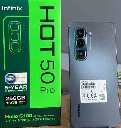 Смартфон Infinix Hot 50 Pro 8/256Gb. NFC 120Hz. Black. Київ
