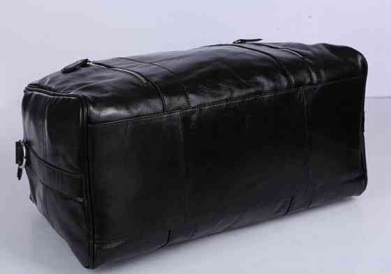 Сумка дорожня шкіряна Чорна (Vintage) Київ