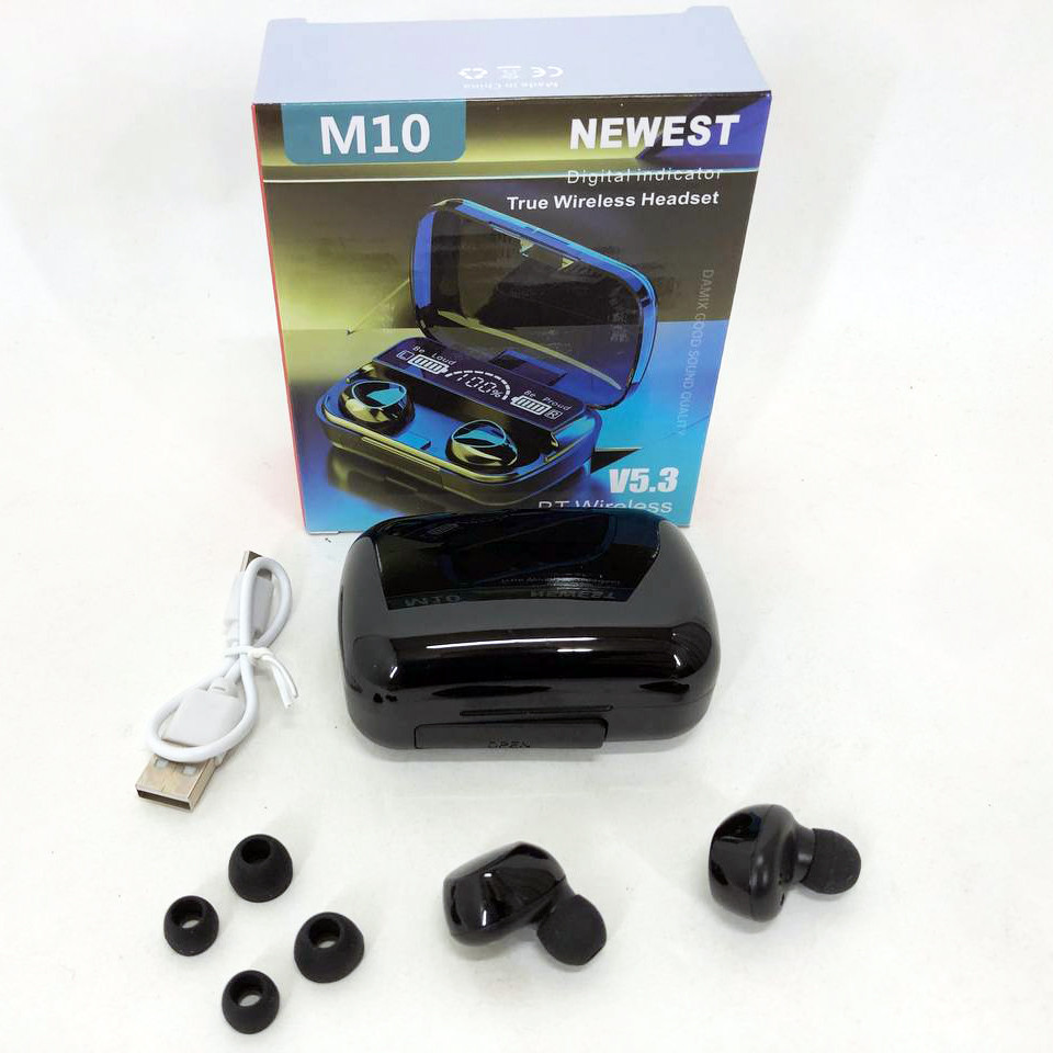 Беспроводные мини наушники с микрофоном M10, Стерео наушники для спорта Сенсорные ZO-38 Львов - изображение 9