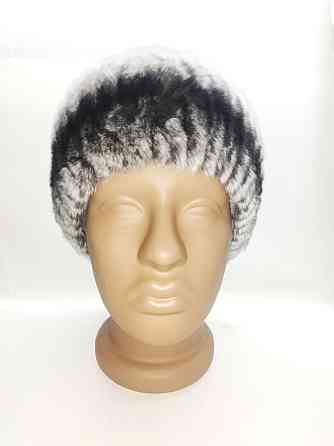 Хутряна пов'язка на голову жіноча із Rex Шиншиловий Харків