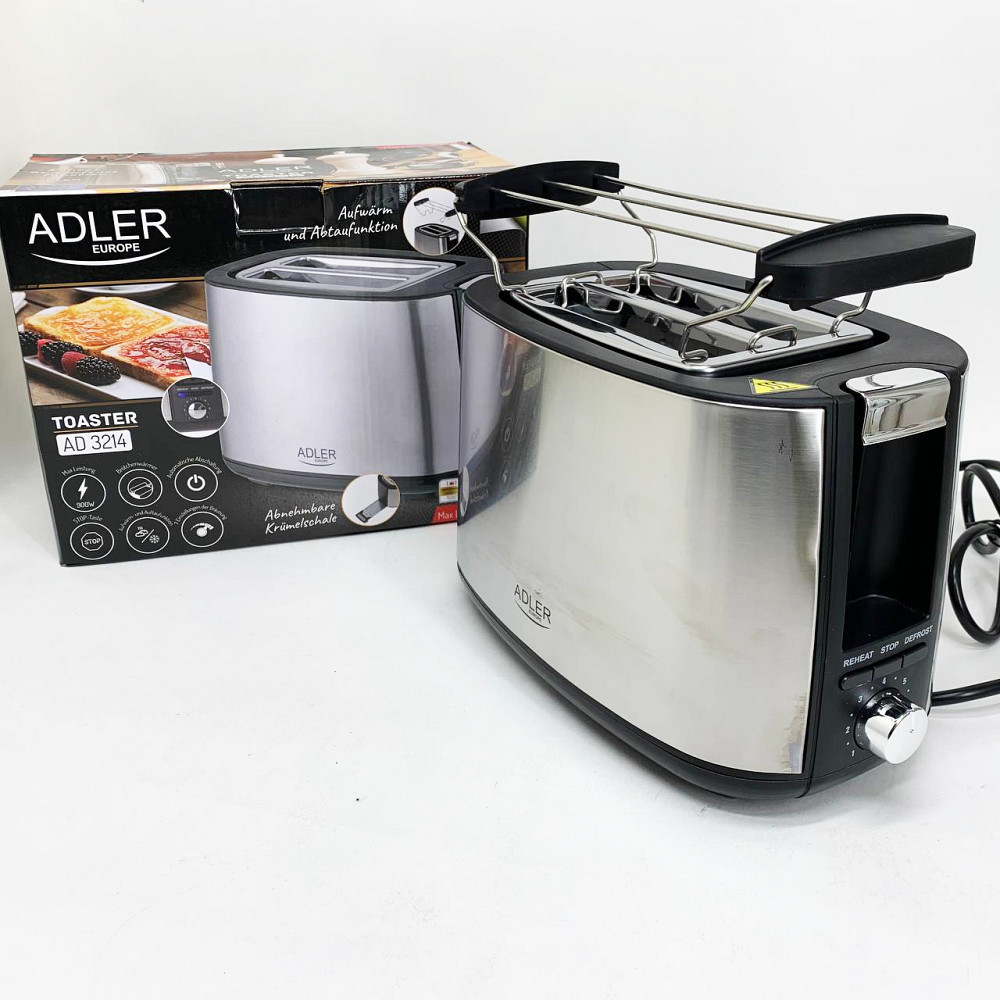 Тостер з функцією розігріву і розморожування Adler, Тостер для офісу та кафе подвійний LW-99 Львів - фото 15