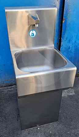 Умивальник сенсорний на одну секцію з тумбою 450x505x1450 мм Київ