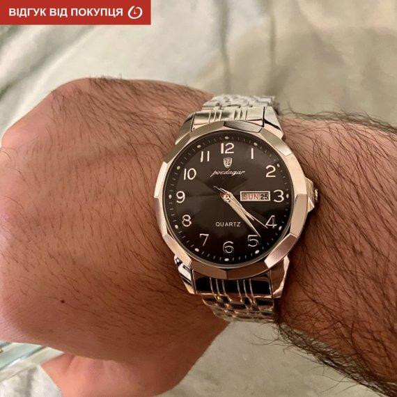Мужские наручные часы Poedagar Tradition (Серебристые) Киев - изображение 7