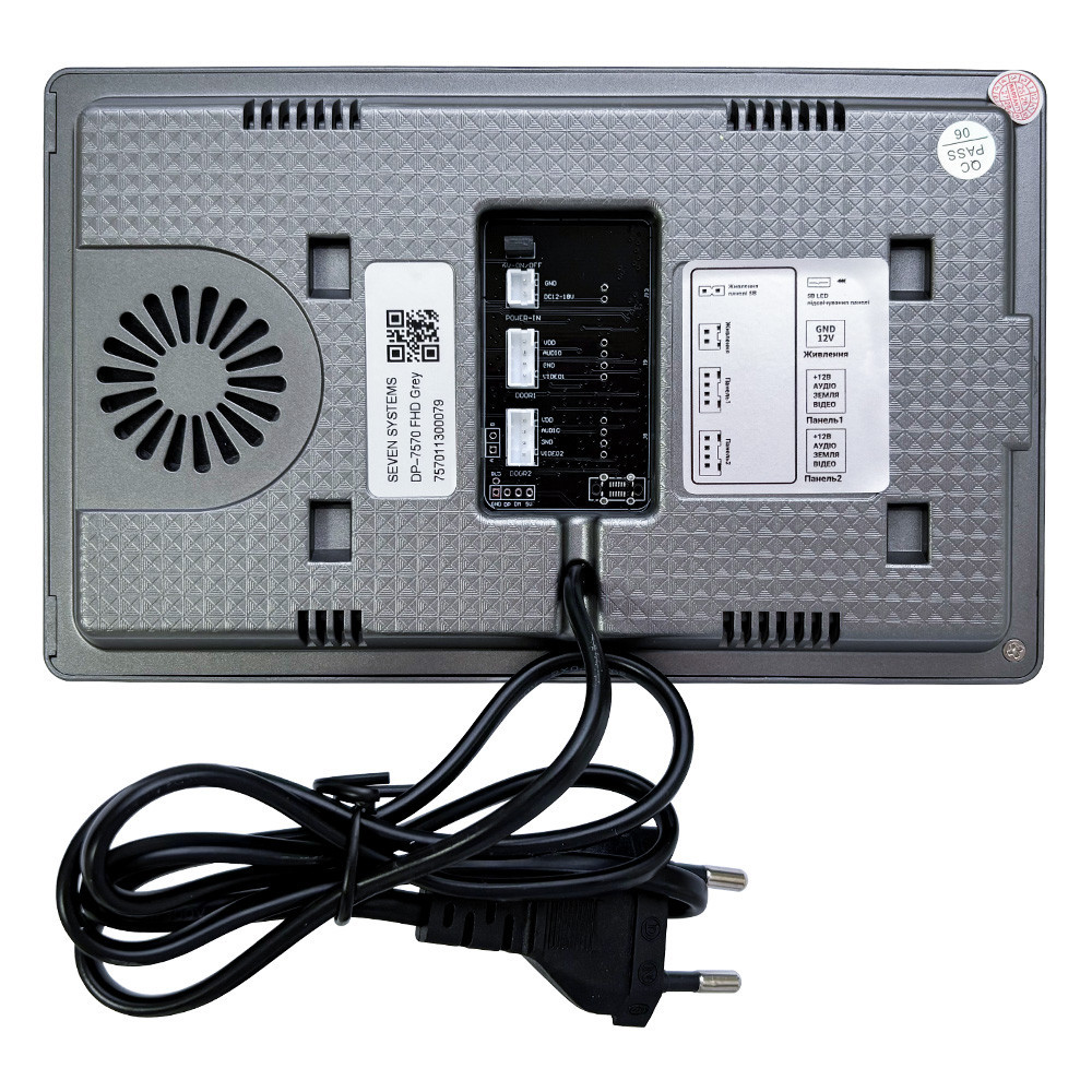 Видеодомофон 7 дюймов SEVEN DP-7570 FHD IPS grey Киев - изображение 5