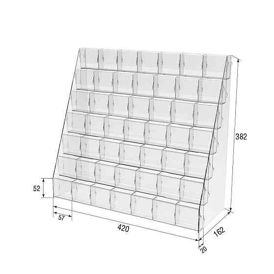 Товарна горка EKOSTAR 7 яруса 420х162х382 Київ