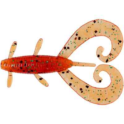 Силикон рыболовный Reins G-Tail Twin 2" 568 Fire Sugar (10 шт/уп.) (1552.06.64) Винница