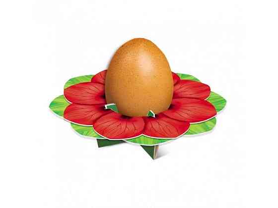 Декоративна підставка для яєць №1 Мак (1 яйце) ТМ EASTERS Київ