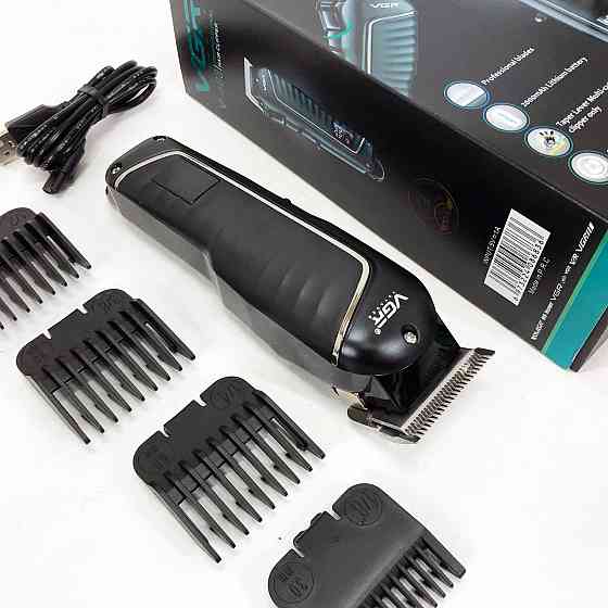 Машинка для стрижки волосся з регульованою насадкою VGR V-683, Профі машинка для стрижки волосся LI-68 Львів