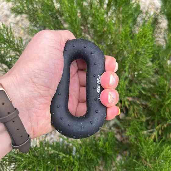 Эспандер кистевой силиконовый PowerPlay PP-4337 Hand Grip Hard 30 кг. Черный Киев