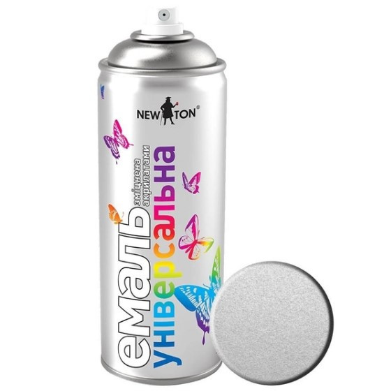 Емаль універсальна 400мл 9006 сріблястий аерозоль NEW TON Житомир - изображение 1