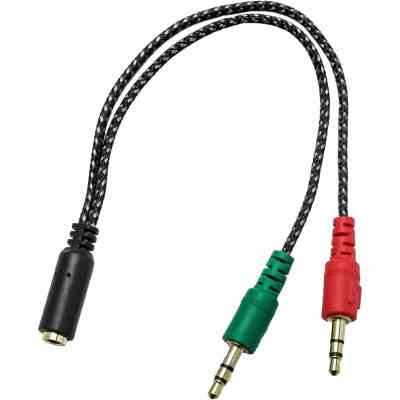 Перехідник XoKo AC-007 2x3.5-мм jack(F) - 3.5-мм 4pin jack(M) (XOKO AC-007) Вінниця
