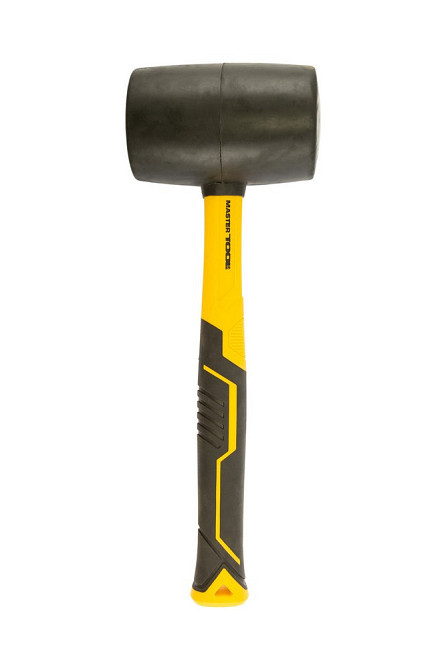 Киянка гумова MASTERTOOL 72 мм 900 г фібергласова ручка чорна 02-2304 Рівне - фото 4