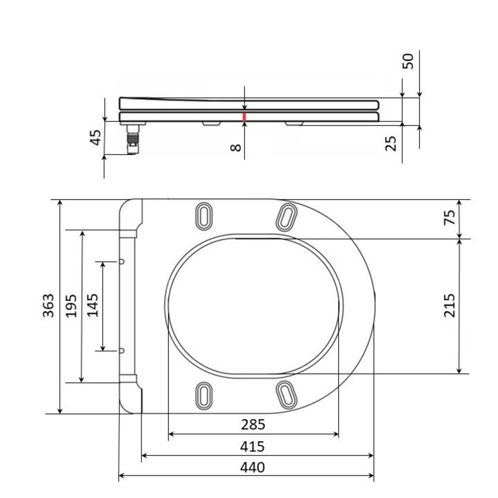 Сидіння для унітаза Qtap (Robin, Scorpio) з мікроліфтом Slim QT99U184UF450MB Київ - фото 2