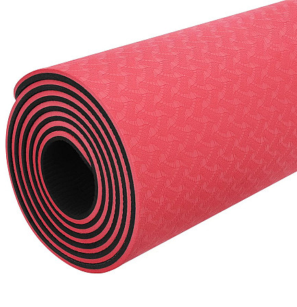 Килимок для йоги та фітнесу Power System PS-4060 TPE Yoga Mat Premium Red (183х61х0.6) Каменское - изображение 3